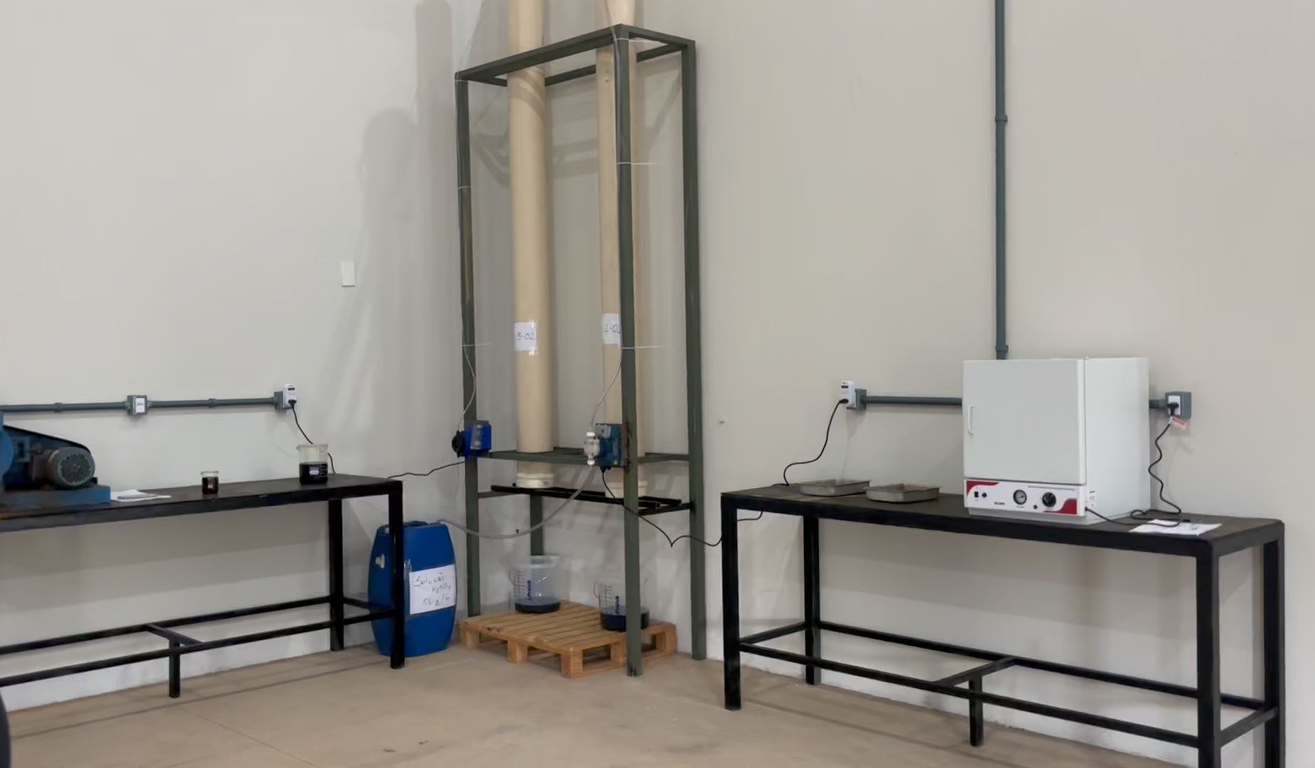 Column leaching testwork for the Natércia hydrometallurgical process development program